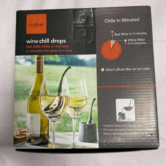New, Sky Bar Wine Chill Drops - Picture 3 of 7